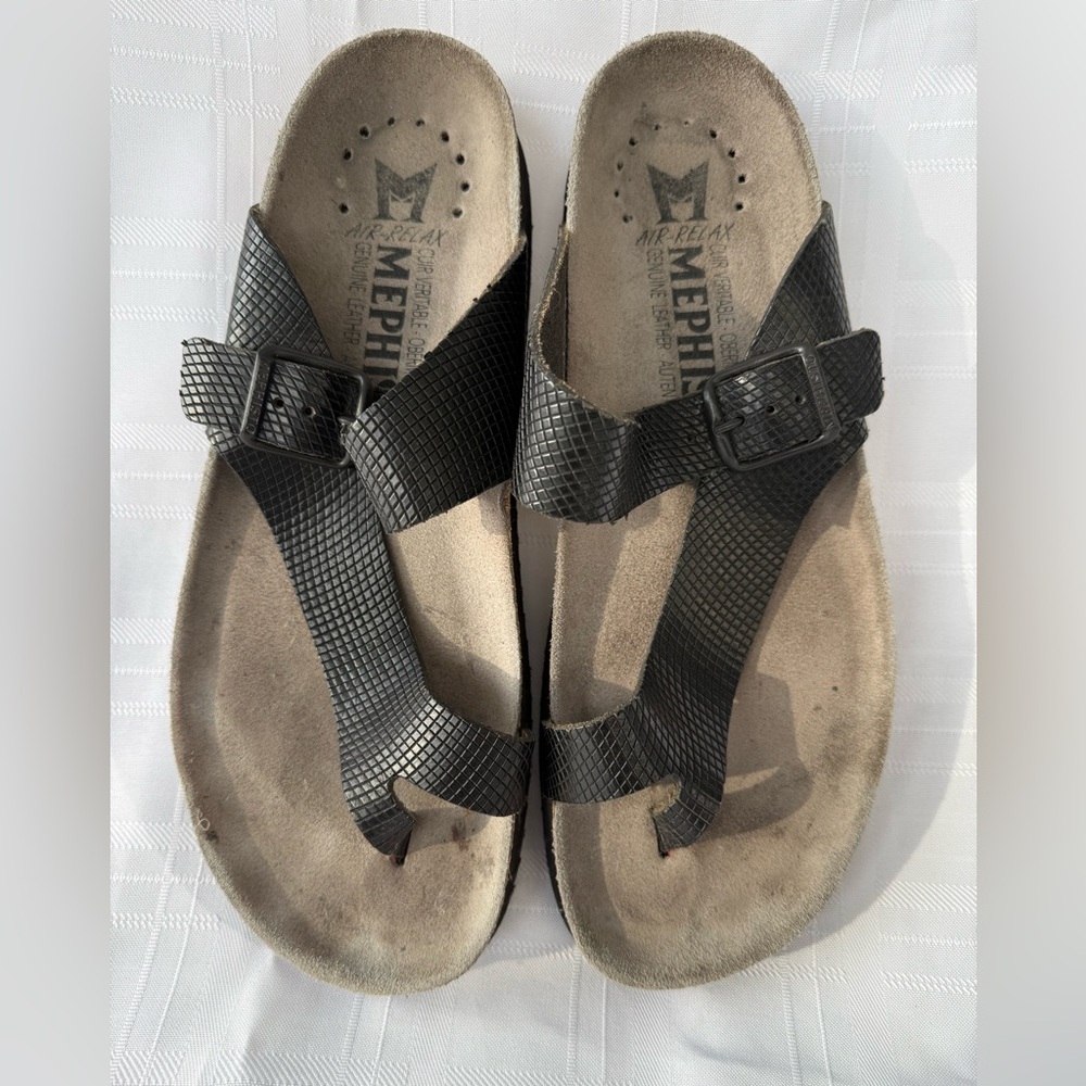 Mephisto  "Niels "Black Sandals